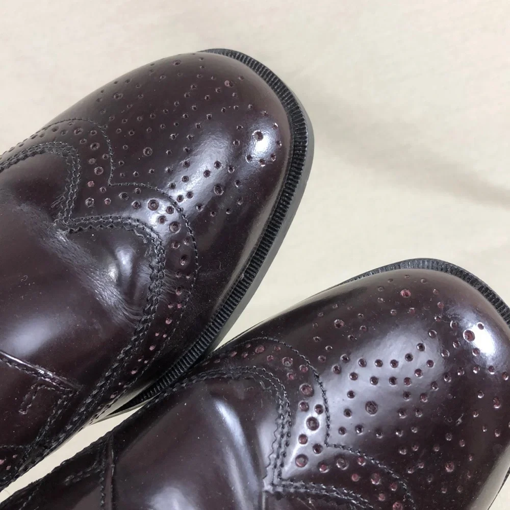 NunnBush Men’s Burgundy Wingtip/Brouges Oxfords